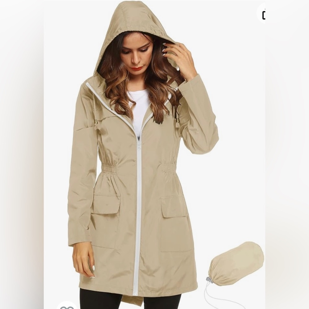 Lomon Women Waterproof Lightweight Rain Jacket